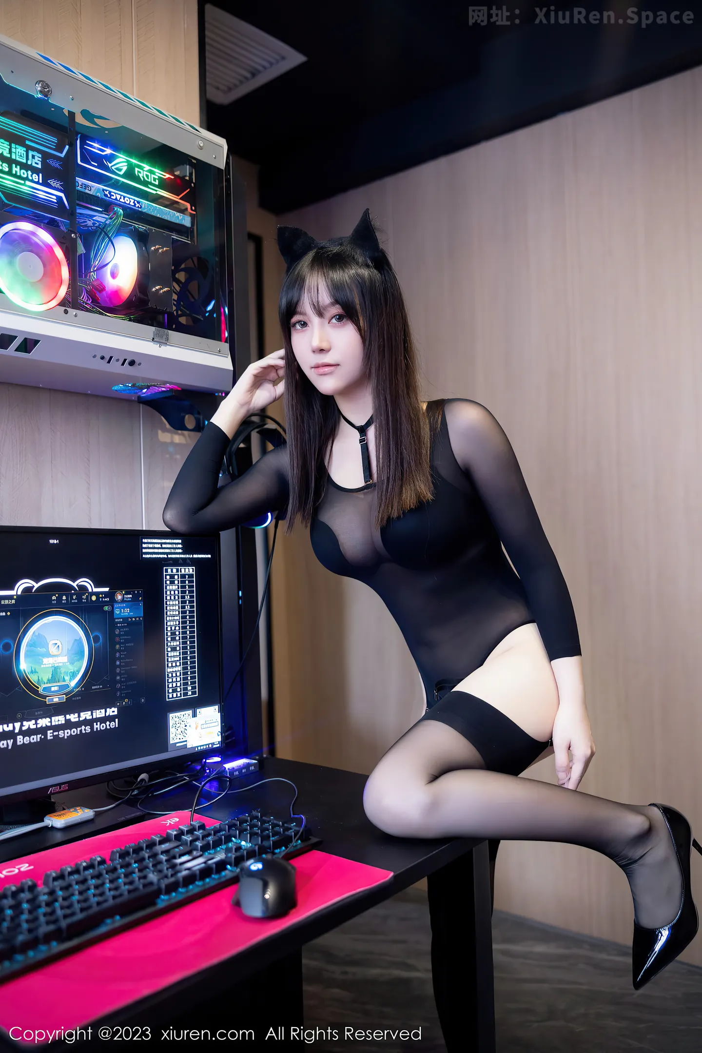 图片[6]-[XiuRen秀人网]VOL.7506 模特豆瓣酱性感黑色薄纱轻透服露黑色内衣秀丰满身材诱惑写真83P-秀人网官方网站